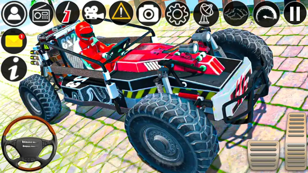 Play Beach Driving Buggy Simulator as an online game Beach Driving Buggy Simulator with UptoPlay