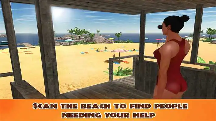 Play Beach Emergency Rescue Team 3D