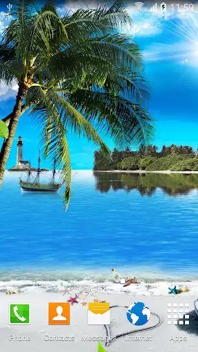 Play Beach Live Wallpaper