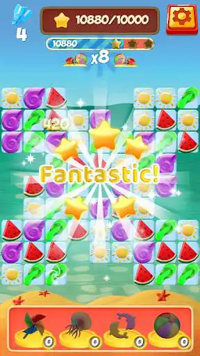 Play Beach Party Blast: Match 3 Puzzle Rescue Game as an online game Beach Party Blast: Match 3 Puzzle Rescue Game with UptoPlay