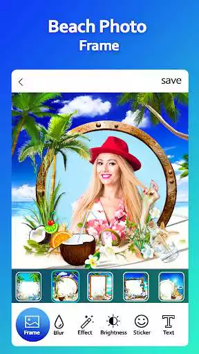 Play Beach Photo Frame