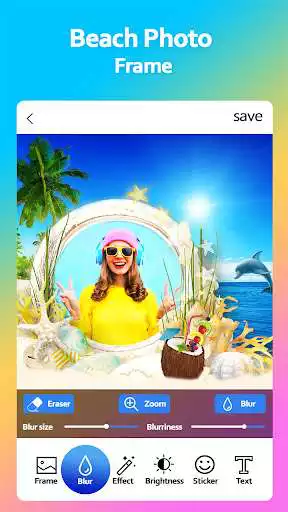 Play Beach Photo Frame