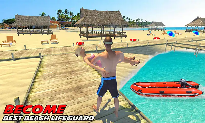 Play Beach Rescue Game: Emergency Rescue Simulator as an online game Beach Rescue Game: Emergency Rescue Simulator with UptoPlay