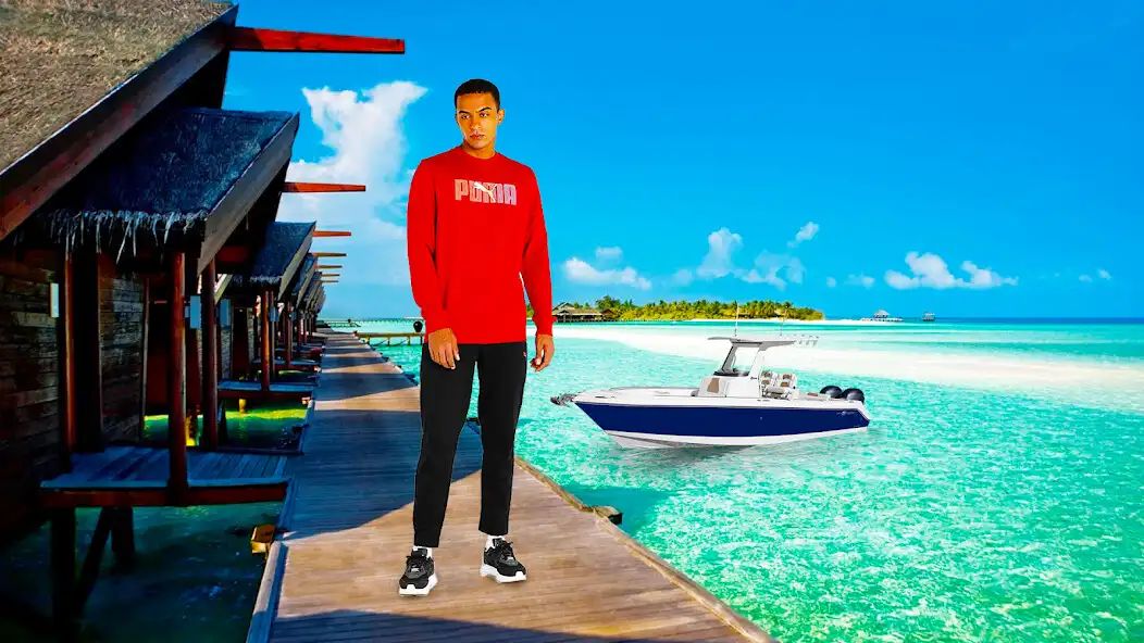 Play Beach Resort Pic Editor-Frames as an online game Beach Resort Pic Editor-Frames with UptoPlay