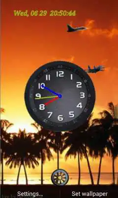 Play Beachsunrise Clock LiveWP