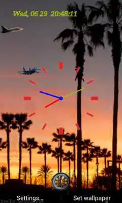 Play Beachsunrise Clock LiveWP