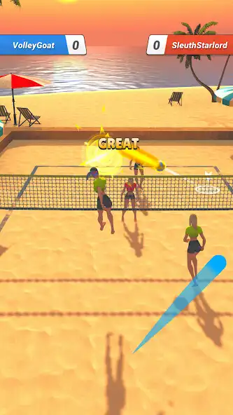 Play Beach Volley Clash as an online game Beach Volley Clash with UptoPlay