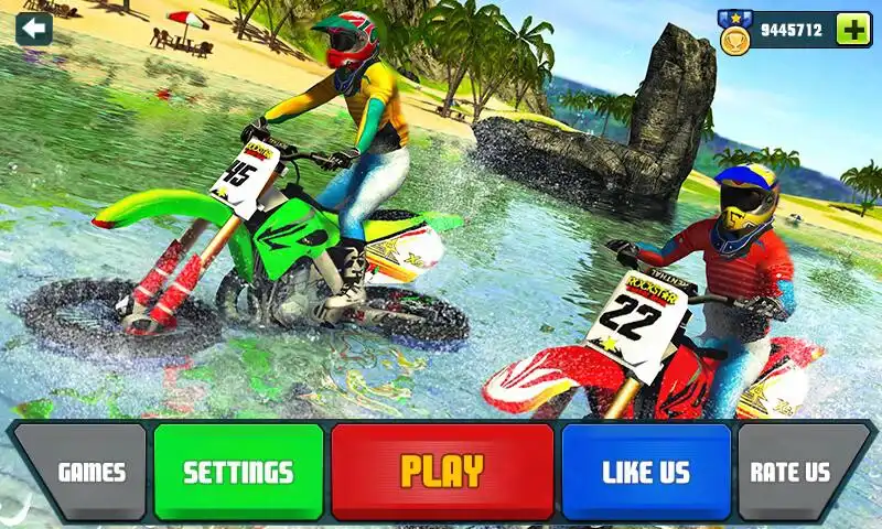 Play Beach Water Surfer Bike Racing