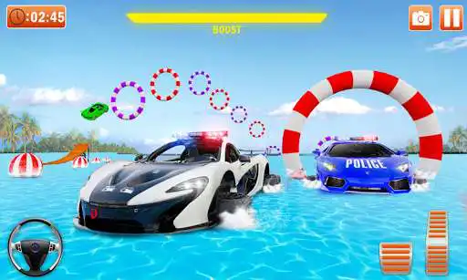 Play Beach Water Surfer Police Game as an online game Beach Water Surfer Police Game with UptoPlay