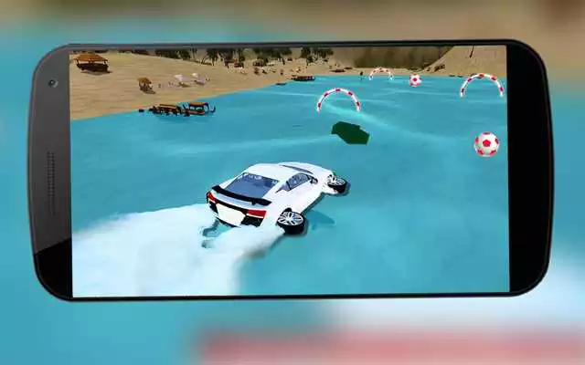 Play Beach Water Surfer Racing Car Stunts Simulator 3D