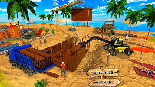 Play Beach Wood House Builders as an online game Beach Wood House Builders with UptoPlay