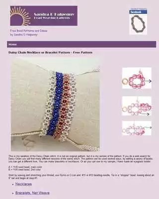 Play Beaded Daisy Net Bracelet