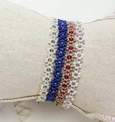 Play Beaded Daisy Net Bracelet