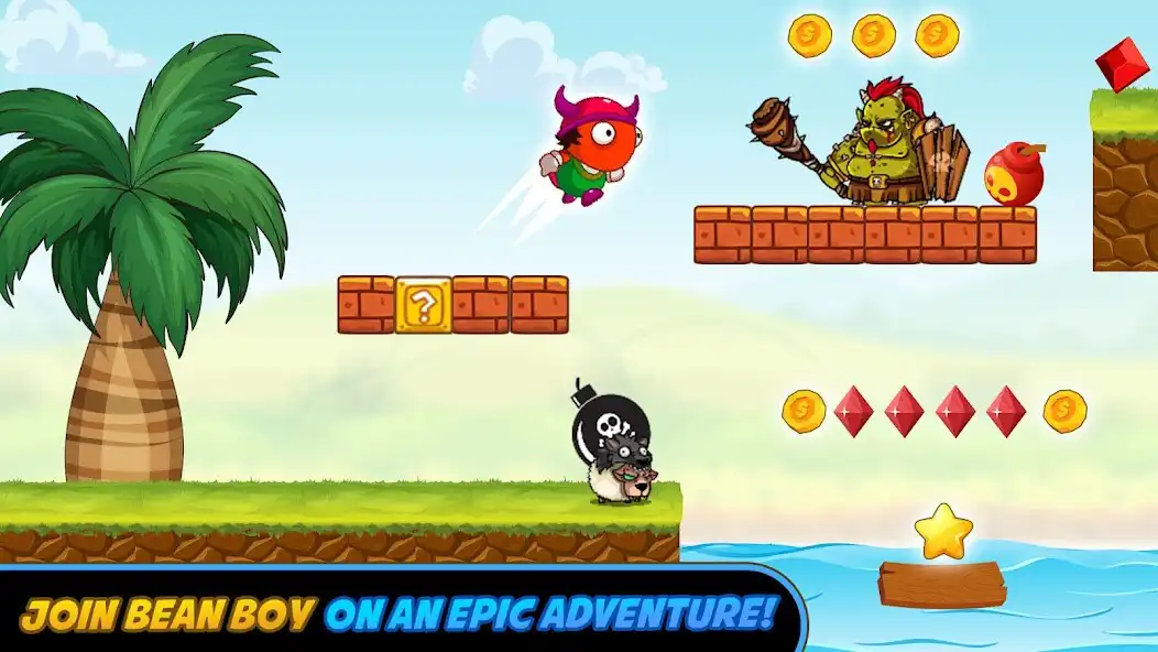 Play Bean Boy Adventure as an online game Bean Boy Adventure with UptoPlay