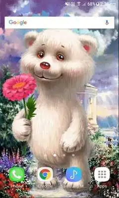 Play Bear Baby Flower LWP