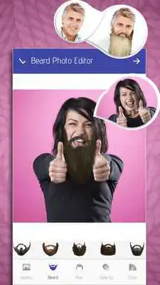 Play Beard, mustache  hair Photo Editor : New Styles