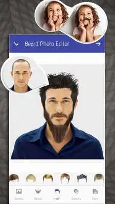 Play Beard, mustache  hair Photo Editor : New Styles