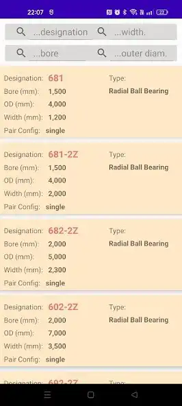 Play Bearing catalog and calculator as an online game Bearing catalog and calculator with UptoPlay