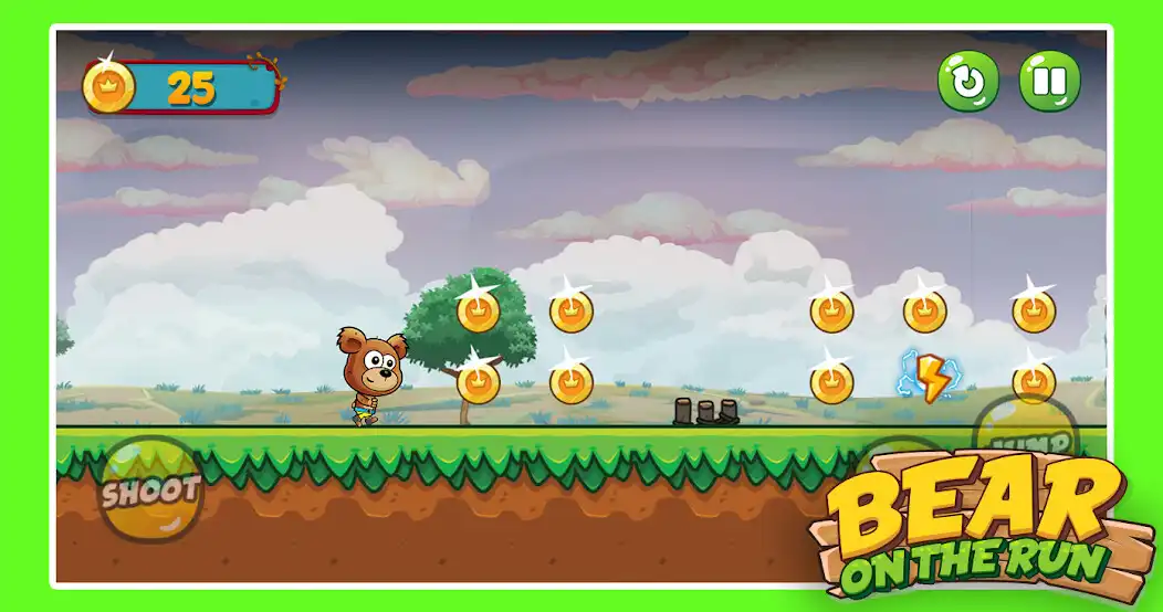 Play Bear On The Run as an online game Bear On The Run with UptoPlay