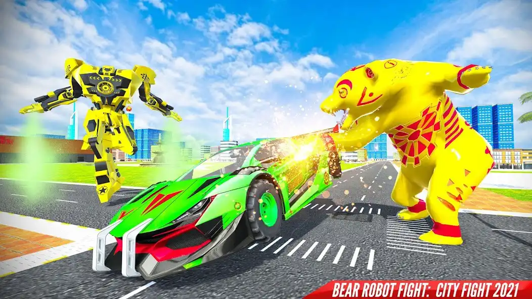 Play Bear Robot Car War Transform  and enjoy Bear Robot Car War Transform with UptoPlay