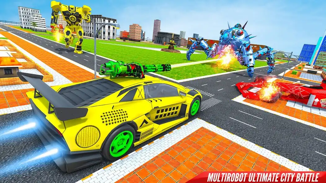 Play Bear Robot Car War Transform as an online game Bear Robot Car War Transform with UptoPlay