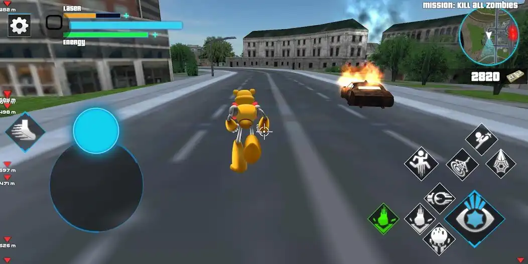 Play Bear Rope Hero, Security City as an online game Bear Rope Hero, Security City with UptoPlay