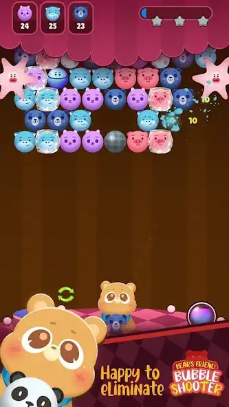 Play Bears friends:bubble shooter  and enjoy Bears friends:bubble shooter with UptoPlay