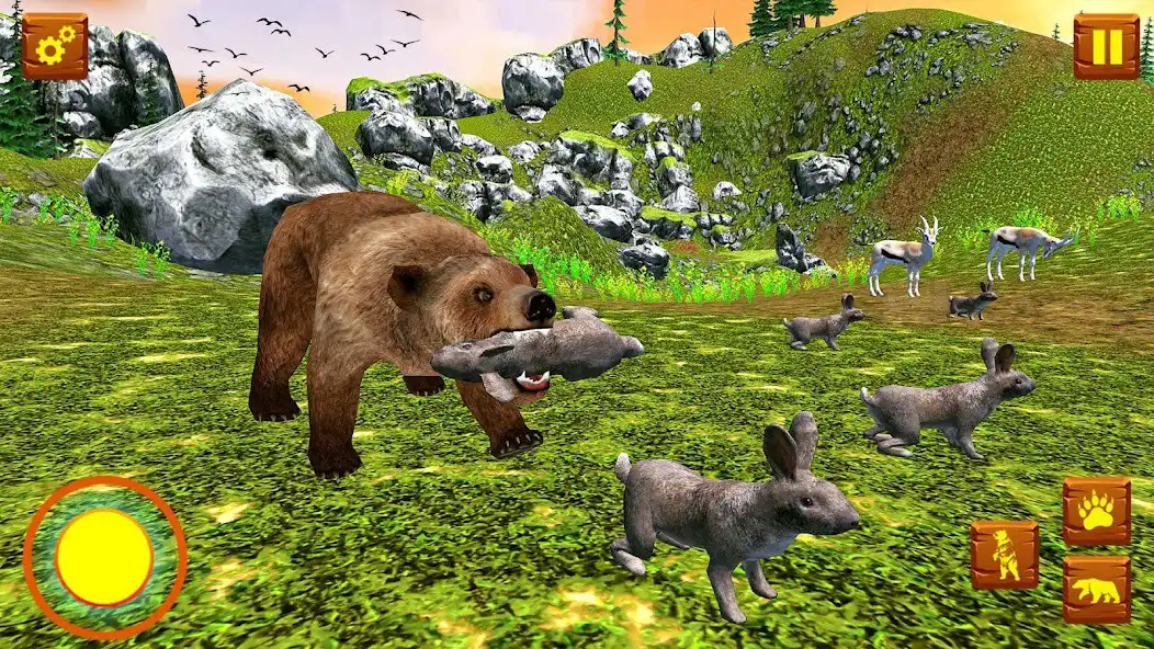 Play Bear Simulator Wild Animal as an online game Bear Simulator Wild Animal with UptoPlay