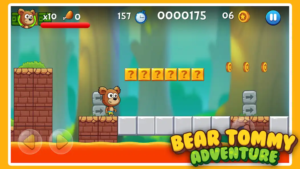 Play Bear Tommy Adventure as an online game Bear Tommy Adventure with UptoPlay