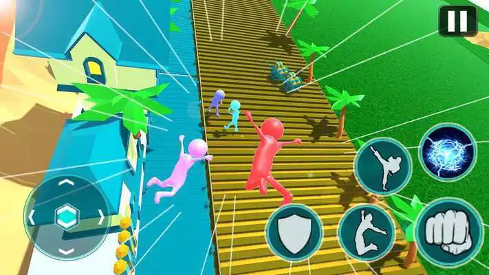 Play Beast Human Fighting: Flat Fall on Floor