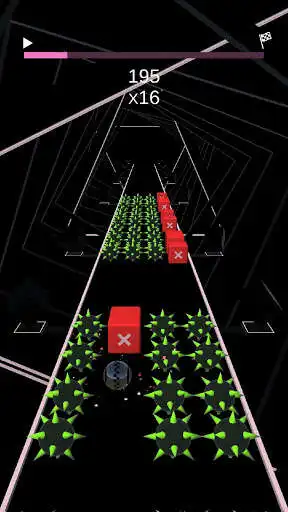 Play Beat Ball: Rhythm Music Cube as an online game Beat Ball: Rhythm Music Cube with UptoPlay