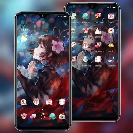 Play Beautiful anime girl butterfly theme as an online game Beautiful anime girl butterfly theme with UptoPlay