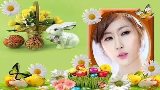 Play APK Beautiful bunny easter frames  and enjoy Beautiful bunny easter frames with UptoPlay com.insasofttech.easterphotoframes