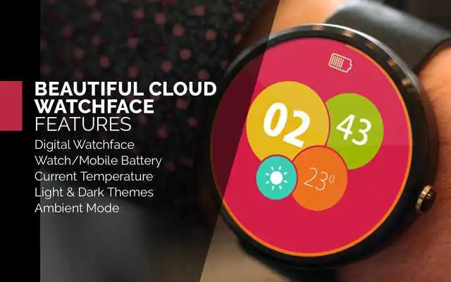 Play Beautiful Cloud WatchFace Free