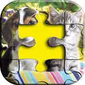 Free play online Beautiful Dogs and Cats Puzzle APK