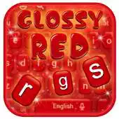 Free play online Beautiful Glossy Red Keyboard Theme APK