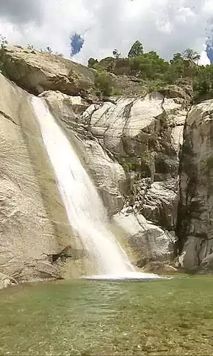 Play Beautiful lake and waterfall