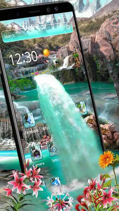 Play Beautiful Nature Waterfall Theme