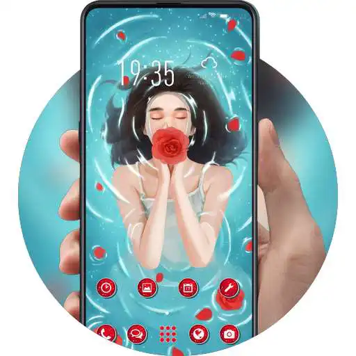 Play Beautiful Underwater Girl theme Scattered petals APK Play Beautiful Underwater Girl theme Scattered petals APK