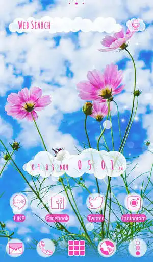 Play Beautiful Wallpaper Blue Sky Cosmos Theme