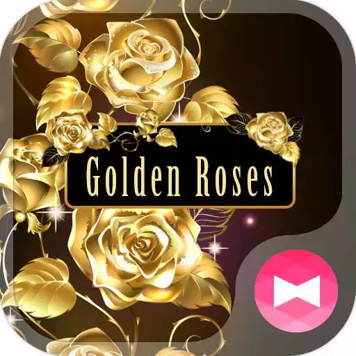 Free play online Beautiful Wallpaper Golden Roses Theme APK