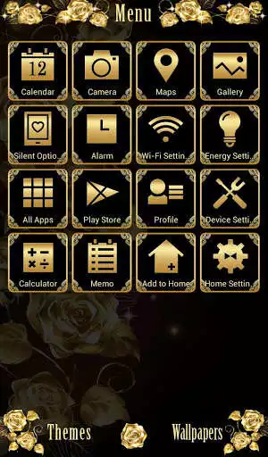 Play Beautiful Wallpaper Golden Roses Theme