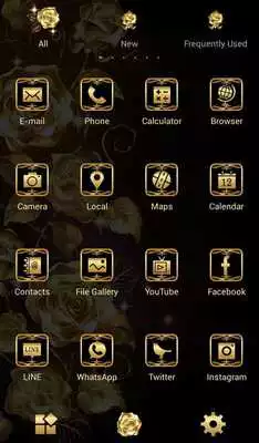 Play Beautiful Wallpaper Golden Roses Theme