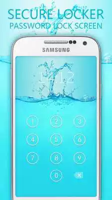 Play Beautiful Water Applock Theme