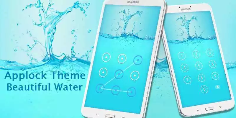 Play Beautiful Water Applock Theme