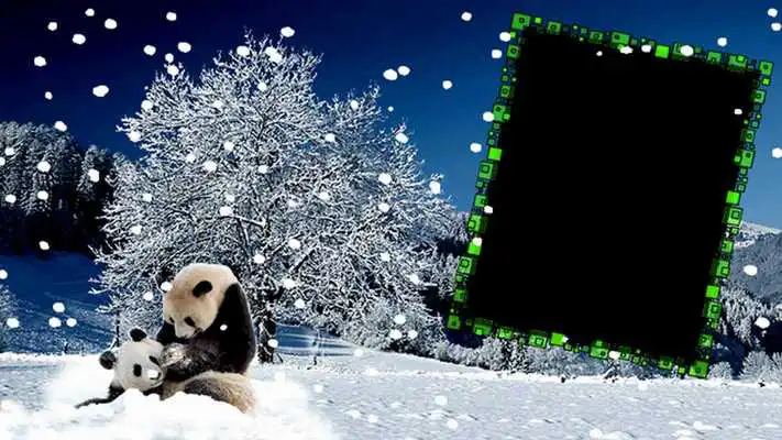 Play Beautiful Winter Photo Frame Play Beautiful Winter Photo Frame