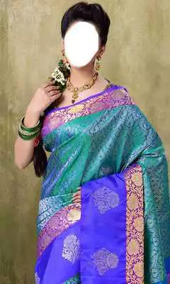 Play Beautiful Women Sarees Frame