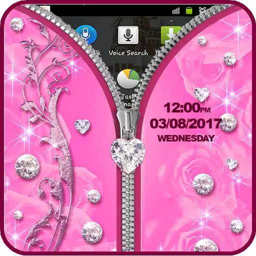 Free play online Beautiful Zipper Screen Lock APK