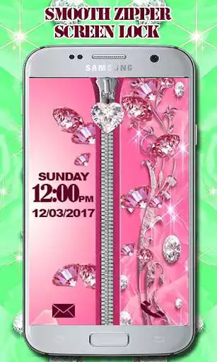 Play Beautiful Zipper Screen Lock