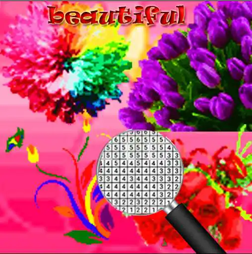 Play Beauty Flowers Coloring Number  and enjoy Beauty Flowers Coloring Number with UptoPlay